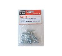 Ram - Tirefond Acier Zingué, 6mm x 30mm, Gris, Sachet de 10