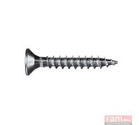 Ram - Vis Agglo Tête Fraisée Pozidrive Acier Zingué, 4mm x 40mm, Gris, Boîte de 200