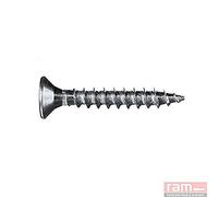 Ram - Vis Agglo Tête Fraisée Pozidrive Acier Zingué, 6mm x 40mm, Gris, Boîte de 100