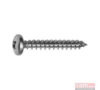 Ram - Vis Agglo Tête Ronde, 5mm x 40mm, Argent, Boîte de 200