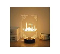 Ramadan musulman 3D Night Light Table Bureau Lampe Chambre USB enfant wedazano380