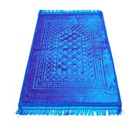 Ramadan24 Tapis de prière islamique - Tapis de prière musulmane rembourré épais doux Seccade lavable Namaz avec motif oriental islamique antidérapant - 80 x 120 cm (turquoise)
