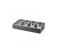 Ramasse-Couverts pour 4 Bacs GN 1/3 - - GrisDM laquée