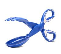 Ramasse-crottes pour Chien, Pince Portable Bleue en Plastique Ergonomique | Forme Ciseaux Réutilisable, Mains Propres, Adaptée aux Promenades, Trottoirs et Parcs, pour Déjections Canines