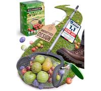 Ramasse-fruits avec manche, collecteur de fruits professionnel, grande taille, vert