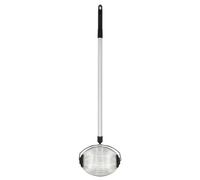 Ramasse-noisettes en acier inoxydable Esschert Design avec manche télescopique de 101 à 142 cm, modèle à roulettes