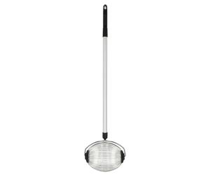 Ramasse-noisettes en acier inoxydable Esschert Design avec manche télescopique de 101 à 142 cm, modèle à roulettes