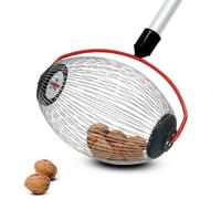 Ramasse noix manuel - VIREX® - Rouleau flexible - Manche télescopique 82-122 cm - Panier 24 cm - Diamètre 19 cm