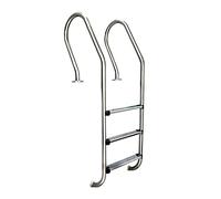Rambarde de sécurité pour piscine, échelle de piscine en acier inoxydable, 2 à 5 marches, encastrée, pour piscine intérieure ou extérieure, avec pédale antidérapante, capacité de charge de 200 kg (440