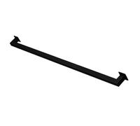 Rambarde Murale Pour Escaliers, Rampe D'escalier Carrée En Métal, Rampe Industrielle En Fer Galvanisé Noir, Poignée De Sécurité(2ft/60cm)