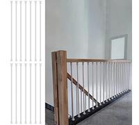 Rambardes en Fer forgé Blanc - Paquet de 14 pièces, poteaux carrés de 57 Pouces, Convient pour Les lofts et Les Meubles rembourrés, Les balcons intérieurs et Les balcons intérieurs.