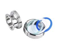 RAMBEX Verre De Vue De Processus De Style À Trois Pinces Sanitaires De 2 "(51mm) OD 64mm, Verre De Vue en Acier Inoxydable 304, 1 Pièces