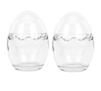Ramekins en Verre Forme Coquille D’œuf 100ml Lot de 2 pour Pâtisserie