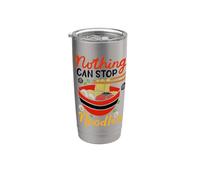 Ramen Noodles Nothing Can Stop Noodles Japon Spaghetti Pasta Gobelet isotherme en acier inoxydable double paroi