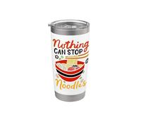 Ramen Noodles Nothing Can Stop Noodles Japon Spaghetti Pasta Gobelet isotherme en acier inoxydable double paroi