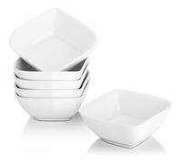 Ramequins - DOWAN - Ensemble de 6 - 237 ml - Porcelaine - Semi-carré