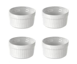Ramequins en Céramique - PARIS PRIX - Ekin - Lot de 4 - 7 cm - Blanc - Pratique et Design
