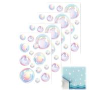RAMGLYO 56 Autocollants Voiture, Stickers Bulles Colorés 3D, Décoration Amovible pour Carrosserie, Vélo, Moto, Camion, Mur et Laptop, 4 Feuilles 20x30 cm, Idée Cadeau