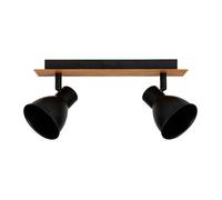 Rampe 2 spots orientables Atelier noir