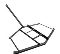 Rampe de chargement pour remorque, modèle 66 - Nivelleuse remorquable - Acier robuste - 3 goupilles réglables - 2 renforts - Attelage pour quad/UTV/tracteur de pelouse - 168 cm