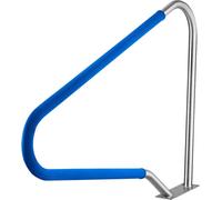 Rampe de piscine, 122 x 91,5 cm Rampe de piscine, capacité de charge de 100 kg Rampe de piscine robuste en acier inoxydable 304, manchon antidérapant amovible, nombreux accessoires, pour bords de pisc