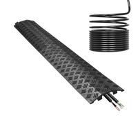 Rampe de protection de câbles | Rampe de protection pour câble électrique | Couverture pour lignes électriques intérieures | Pour utilisation en extérieur, entrée, trottoir, jardin, bureau, hôtel