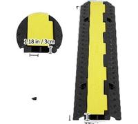 Rampe de protection de câbles VEVOR, capacité de charge élevée de 12000 lbs, construction durable en caoutchouc et PVC, 5PCS ruban adhésif 12W LBS