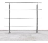 Rampe d'escalier 100cm 3 entretoises acier inoxydable Garde-corps et mains courantes Balustrade de balcon Montage d'escalier Balustrade de balcon Entretien facile Balustrade intérieure et extérieure