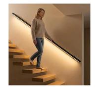 Rampe D'escalier À Fixation Murale Avec Éclairage LED, Moderne En Alliage D'aluminium Pour Escaliers Intérieurs, Hall D'entrée Et Couloirs(200cm)