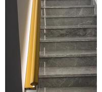 Rampe D'Escalier Main Courante En Aluminium Avec Led | Ce modèle à double fonction combine une main courante d'escalier robuste et une veilleuse LED douce en un seul luminaire
