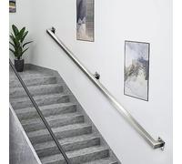 Rampe d'escalier moderne pour marches extérieures ou rampe d'escalier intérieure，rampes en acier inoxydable，tige de support murale pour décorations de villa loft(60cm)