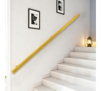 Rampe d'escalier robuste en métal doré pour intérieur - Rampes d'escalier à montage mural pour marches intérieures et extérieures, barres d'appui murales pour personnes âgées(60cm)