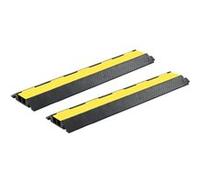 Rampes de protection de câble 2 pcs 2 canaux caoutchouc 101,5cm G