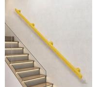 Rampes d'escalier dorées - Kit complet, main courante d'escalier en métal antidérapant de 0,3 à 6 m pour personnes âgées/enfants/handicapés/femmes enceintes, facile à installer(60cm)