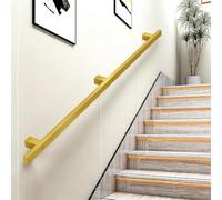 Rampes d'escalier dorées, rampes pour escaliers intérieurs et extérieurs, rampes d'escalier antidérapantes pour maison, jardin, couloir, lofts, maternelle, rampes de terrasse(60cm)
