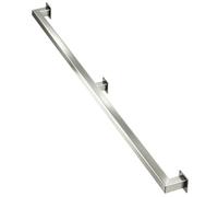 Rampes d'escalier intérieures, 3 pieds 5 pieds 6 pieds 7 pieds main courante murale en acier inoxydable argenté pour escaliers, barre d'appui de support de rampe industrielle(2.1m)