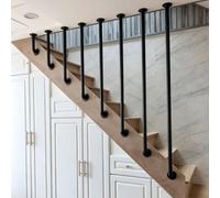 Rampes d'escalier pour montage latéral, clôture de protection de villa, garde-corps de sécurité intérieure et extérieure, piquet de rampe de support antidérapant en forme de L(60cm)