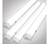 Randaco Lot de 4 Réglettes LED Étanches 150CM 48W 3600LM, Sans Scintillement IP65, Blanc Neutre 4000K, Plafonnier LED Atelier pour Garage Cave Bureau