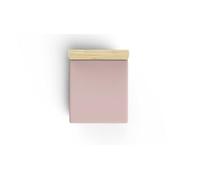 Ranforce Drap-Housse Double Petit (DE) 100% Coton Rose poudré 130x190+30cm 155 Fils Lavable en Machine à 30°C Parure de lit Douce et Durable