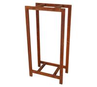 Range bois en fer - Rouillé - L 37,8 x P 23,2 x H 77 cm