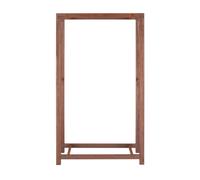Range bois en fer - Rouillé - L 75,5 x P 23,5 x H 148 cm
