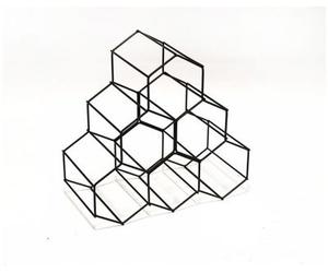 Range bouteille COMPACTOR BOUTEILLES HEXA BRUN CUIVRE