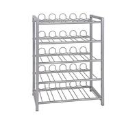 HAKU Casier à bouteilles 25 bouteilles en métal aluminium L54×H76×P31 cm Moderne