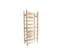 Range-Bouteilles - Box and Beyond - 49 x 25 x 120 cm - Bois - 9 Etagères - Pour 36 Bouteilles