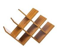 Range-bouteilles, etagere à bouteilles en bambou coloris naturel - Longueur 46,5 x Profondeur 16,5 x Hauteur 32 cm-PEGANE- G