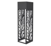 Range-bûches avec jardinière - ML-Design - anthracite mat - en acier galvanisé design branches