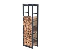 Range-bûches en acier noir Bc-elec HHWPF0015 125x40x25CM