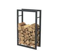 Bc-elec - HHWPF0018 Rangement bois en acier noir 100x60x25CM, rack pour bois de chauffage, range-bches