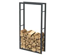 Range-bûches en acier noir Bc-elec HHWPF0023 - 150x80x25CM