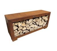 Range-bûches - Horizontal - ROUILLE - Remundi